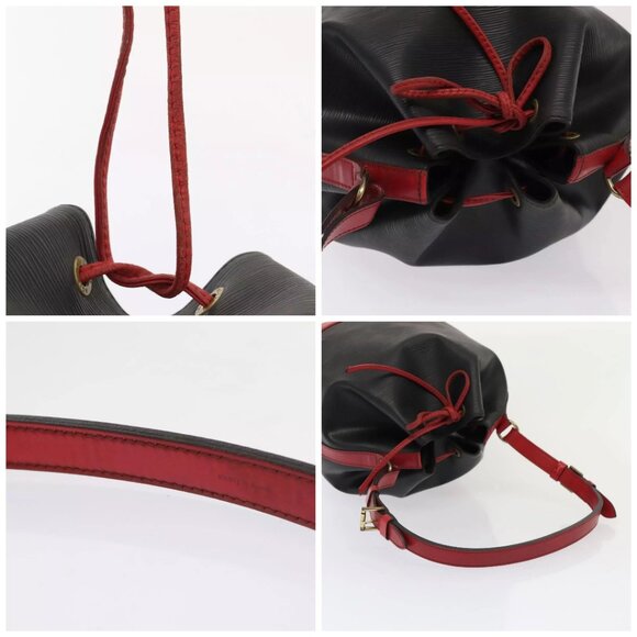 LOUIS VUITTON Epi Noe Shoulder Bag Bicolor Black Red M44017 LV Auth 86988 - Picture 16 of 16